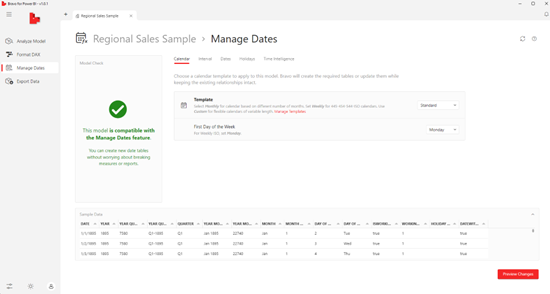 Bravo Manage Dates