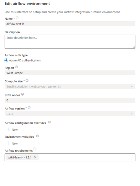 Figure 2 - Airflow environment